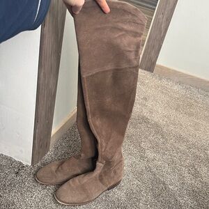 Gentle Souls Brown Suede Over-the-Knee Boots